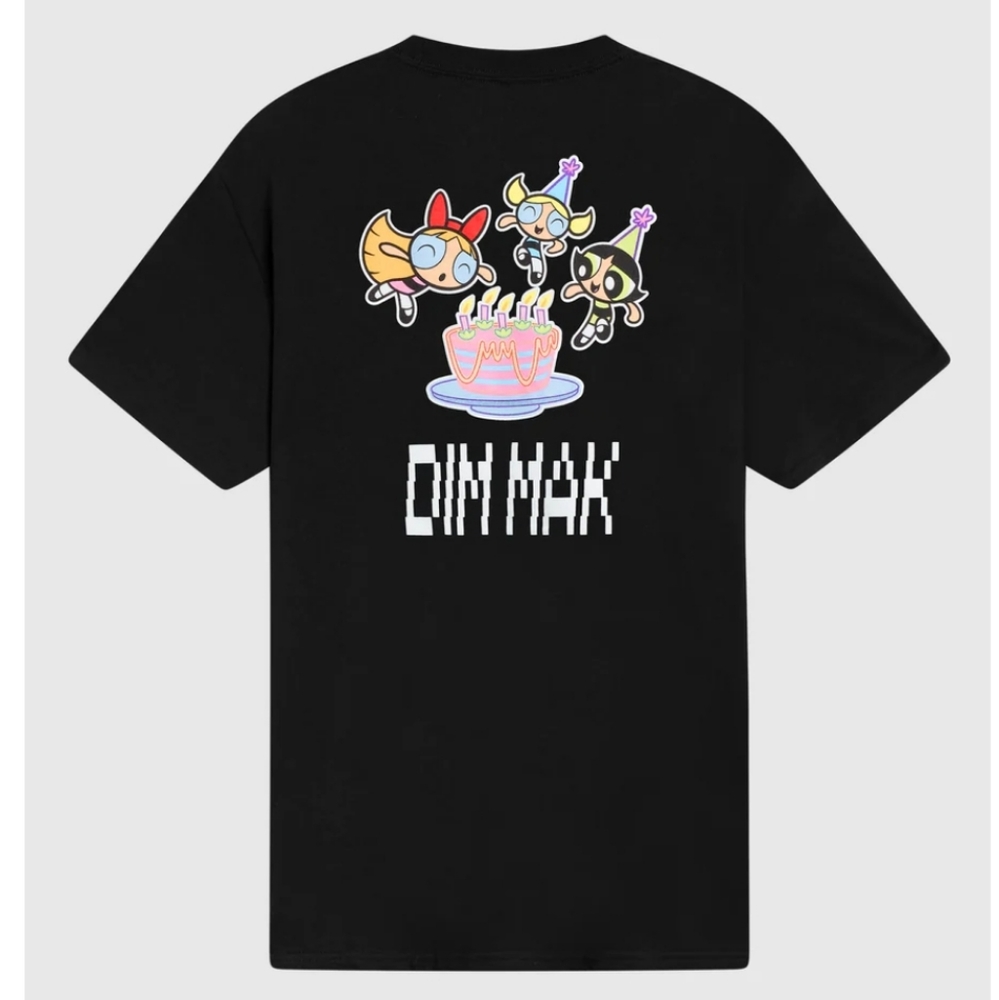 Powerpuff girls × Dim Mak double printed black tee large